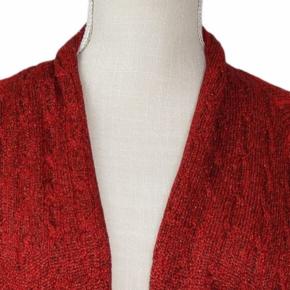 Jones New York Collection Drape Front Cardigan - Picture 6 of 11